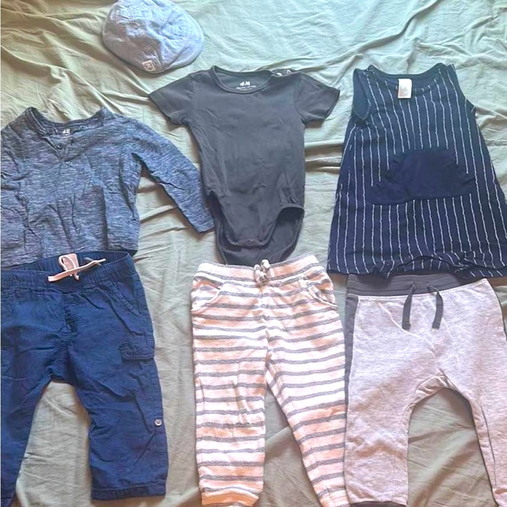 Fall baby boy organic clothing lot